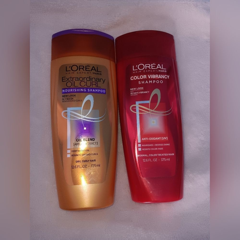 L’Oréal Hair Expert Paris Shampoo Lot of 2 Extraordinary Oil & Color Vibrancy